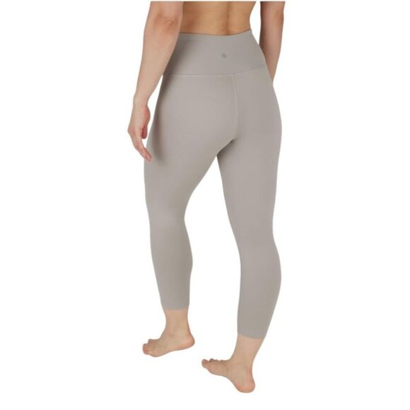 90 Degree By Reflex Stone Gray High Waisted Capri Yoga Pants SIZE-LARGE - Picture 6 of 6